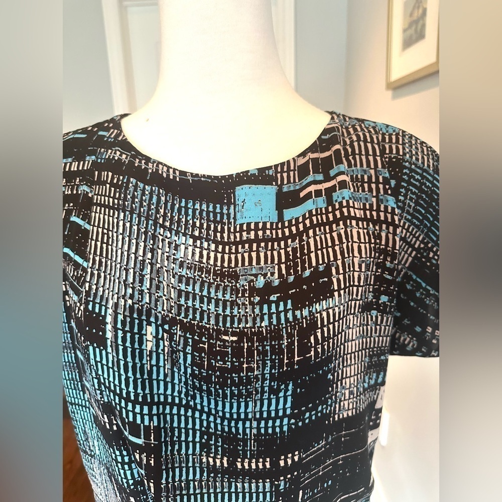 MEXX Boat Neck Extended Sleeve Abstract Print Blouse - Picture 3 of 4